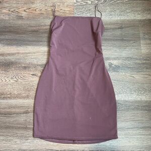 Windsor Purple Spaghetti Strap Bodycon Mini Dress